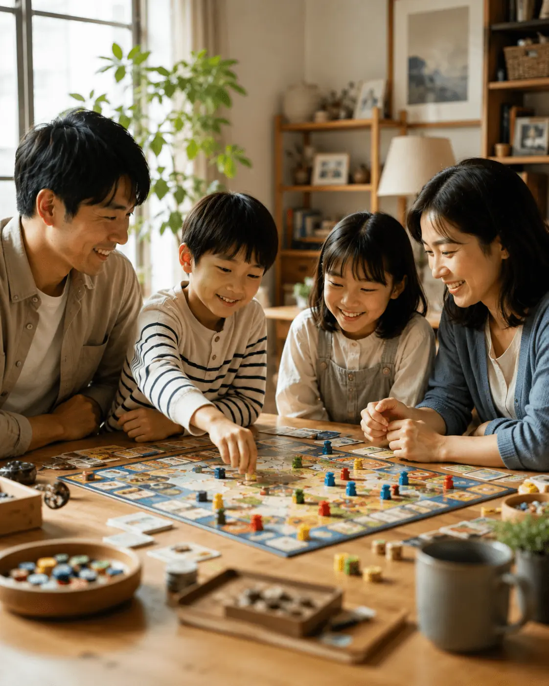 家庭聚會玩桌遊